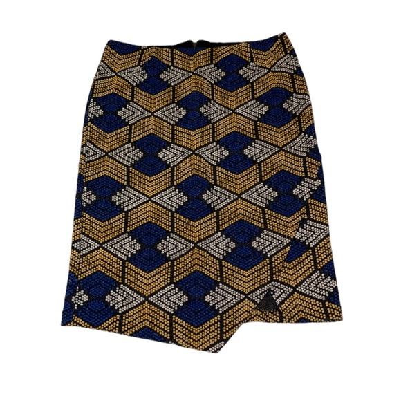 Anthropologie Maeve Blue and Yellow Pencil Skirt - Women’s Size 12 - Picture 2 of 7